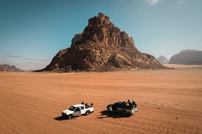 2-Day Jordan Guided Tour Petra, Wadi Rum and Dead Sea - Floating in the Dead Sea after the desert