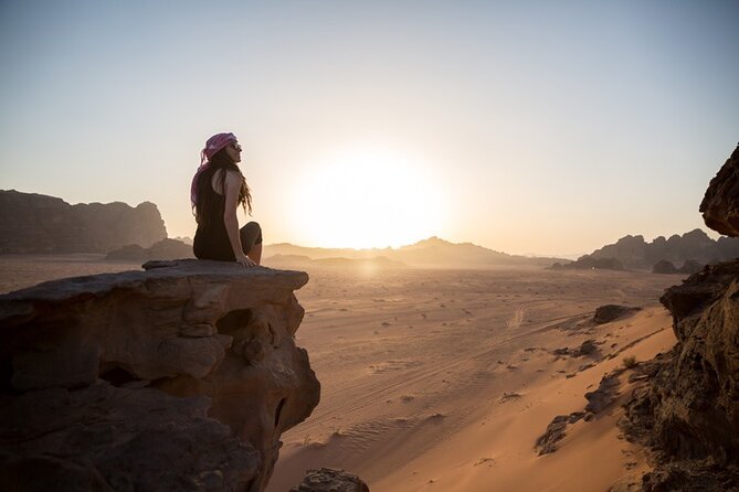 2-Day Private Tour from Amman: Petra, Wadi Rum Camp & Dead Sea. - Afternoon in Wadi Rum, with sunset by Jeep