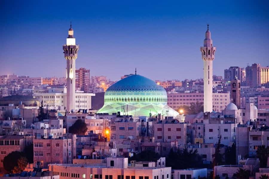 Amman City Tour From Amman - King Abdullah I Mosque and its blue dome