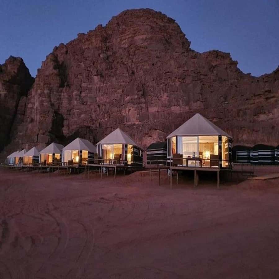 Amman Private Tour Petra Wadi Rum And Dead Sea 2day Bubble - Sleeping in a Bedouin camp or bubble room