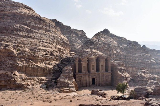 Day Tour to Petra from Amman - Reaching Qasr Al Bint with a private guide