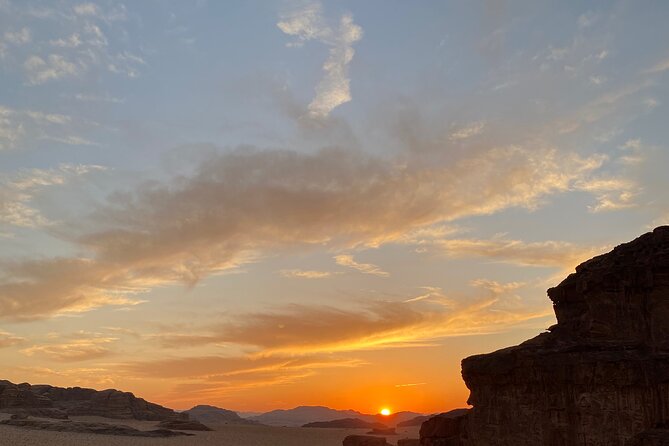 Explore Wadi Rum: Jeep Tour, Bed and Breakfast, and Dinner - Mushroom Rock and wind-shaped stone