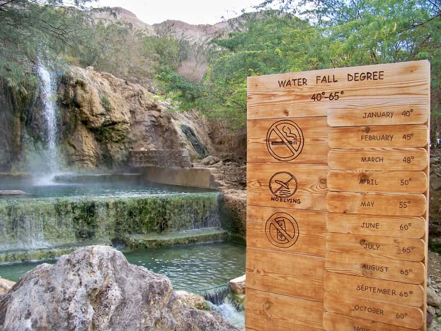 From Amman/Dead Sea: Half day tour to Ma’in Hot Springs - Arriving at the public bathing area