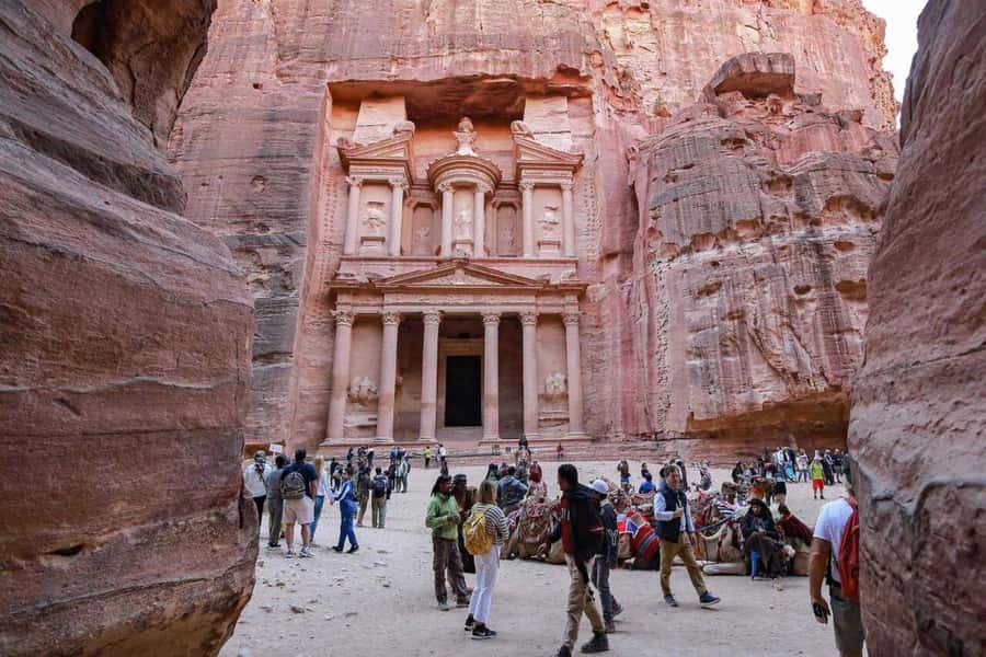 From Amman: Petra, Wadi Rum & Dead Sea 3-Day Tour - Day two: enter Petra through the Siq