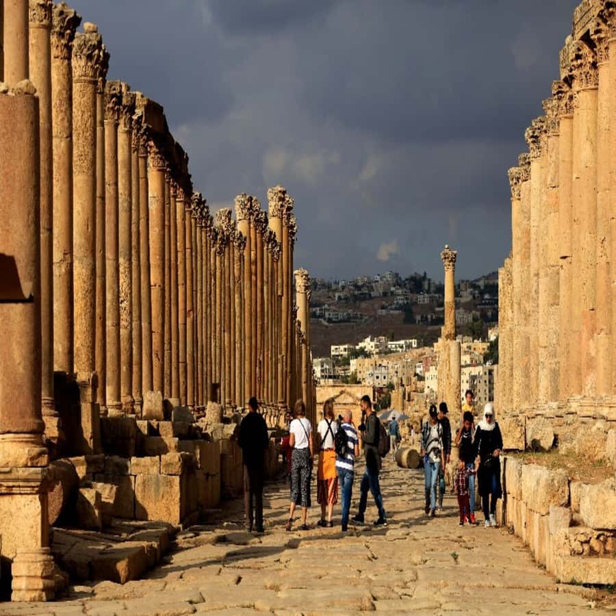 From Amman Trip To Jerash - Walking the Colonnaded Street