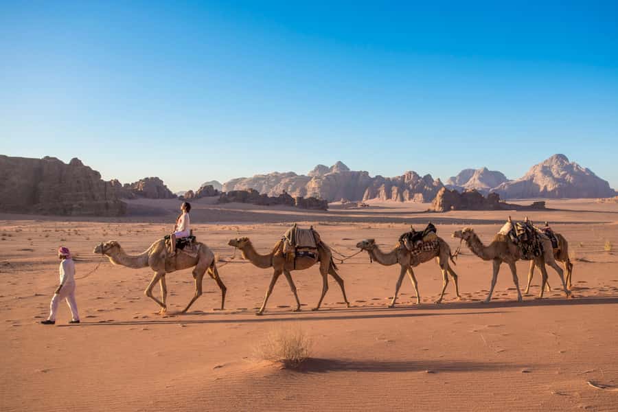 From Aqaba: Jeep Tour to Wadi Rum Desert - The first view of Wadi Rum