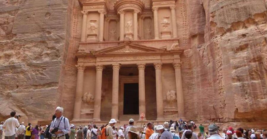 From Sharm ElSheikh: The Lost City (Petra) Day Tour by Ferry - Entering Petra through the gorge of Ma’an