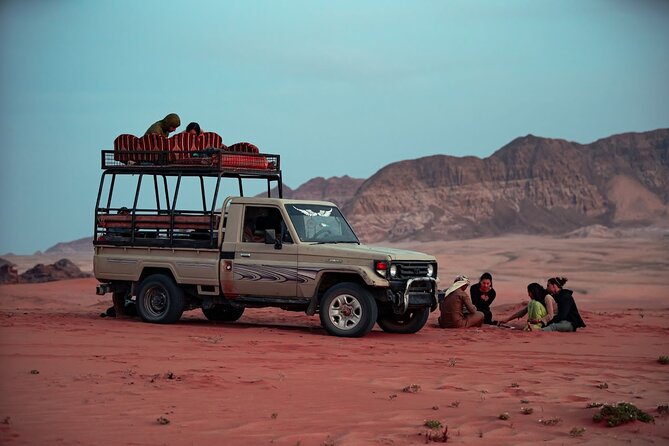 Full Day Jeep & Camel Tour No stay - Walking across Abu Khasaba Canyon