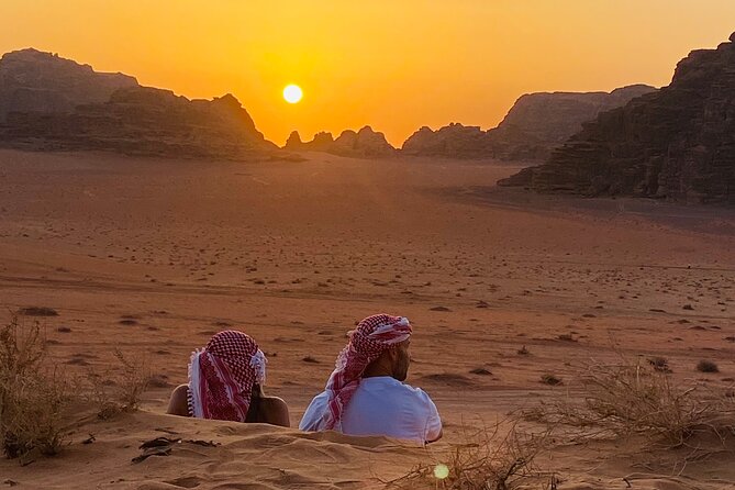 Full day Jeep Tour in Wadi Rum desert - Mushroom Rock and Burdah Mountain