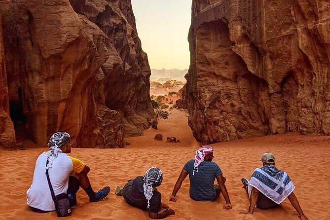 Full Day Jeep Tour in Wadi Rum Desert | Magic Bedouin Star - Jebel Khazali brings you into a narrow canyon