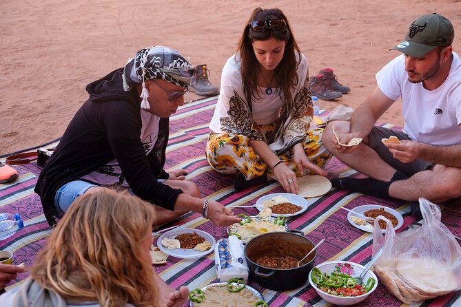 Full Day Jeep Tour in Wadi Rum (incl. Bedouin picnic lunch) - Sunset tea at Um Sabatah