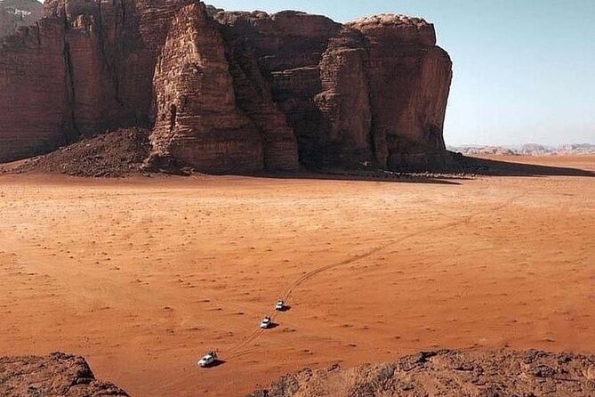 Full-Day Jeep Tour in Wadi Rum with Overnight Stay - Lawrence’s Spring and the first red dunes