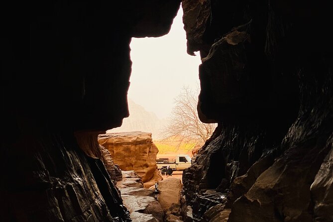Full Day Jeep Tour & Traditional Lunch - Wadi Rum Desert Highlights - Lunch by the fire