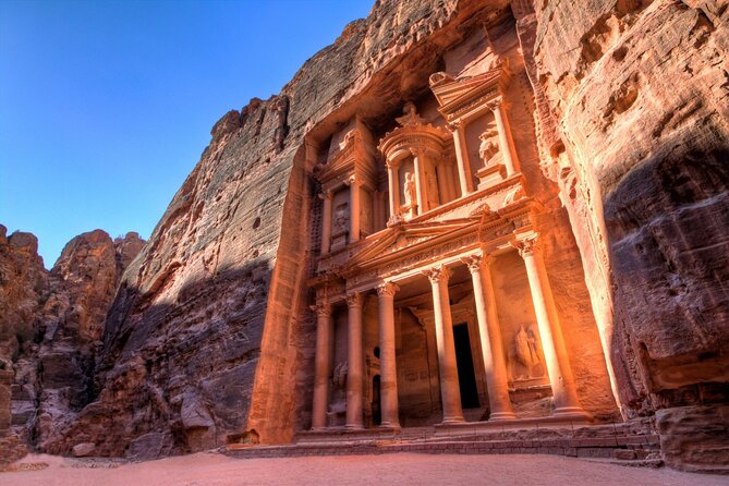 Full Day Petra and Wadi Rum Tour from Amman - Walking through Petra’s Siq to the Treasury