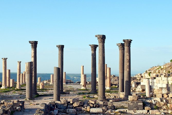Full Day Tour : Jerash, Ajloun, Umm Qais - Umm Qais, Roman ruins above the northern valley