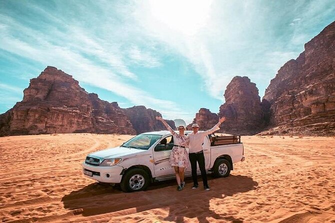Full Day Tour Petra and Wadi Rum from Amman - A two-hour 4x4 safari in Wadi Rum