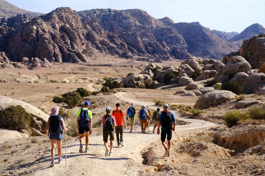 Jordan Trail: Dana to Petra 4-Day Trekking Tour - Canyons, plateaus, and long walking days
