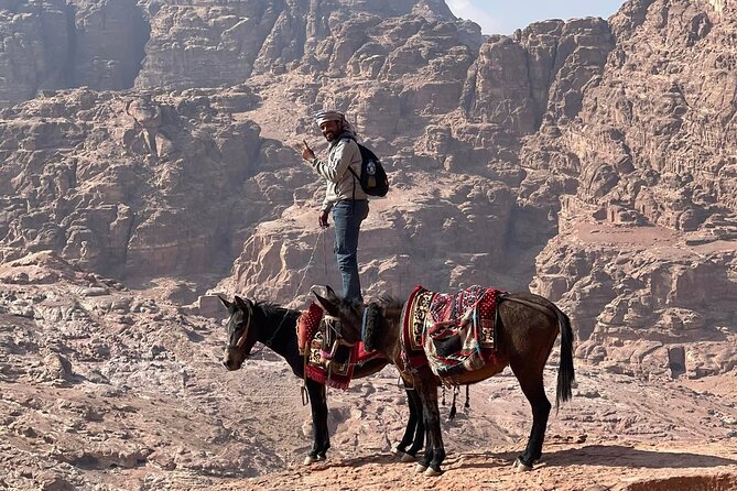 Nabatean Nights Stay in Petra Jordan - Bedouin Village with Tour - The Treasury viewpoint and High Place of Sacrifice