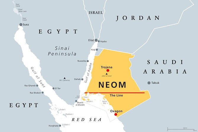 NEOM Saudi Arabia Transfer from AMM Airport or Aqaba Airport AQJ - The ride is the experience, not the stops
