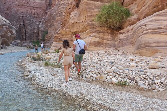 One Day Hiking Wadi Al Hasa Canyon - Reaching the large waterfall