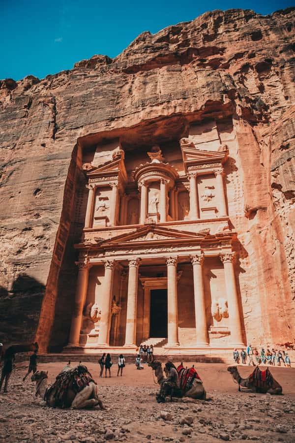 One Day Tour from Aqaba - Petra and Wadi Rum - Aqaba - Entering Petra and finding the Treasury