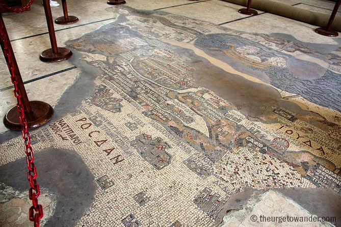 One day tour Madaba, Mount Nebo, Baptism Site, Dead Sea - Madaba and the Saint George mosaic