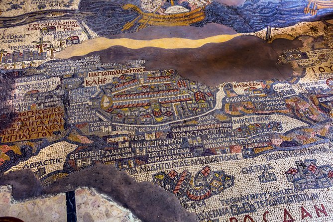 Private Full Day Tour to Jerash, Madaba, and Mount Nebo from Amman - Madaba and the famous sixth-century map