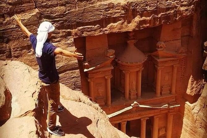 Private One Day Petra from Dead Sea with Hotel Pickup - Entering Petra through the rose-colored rock