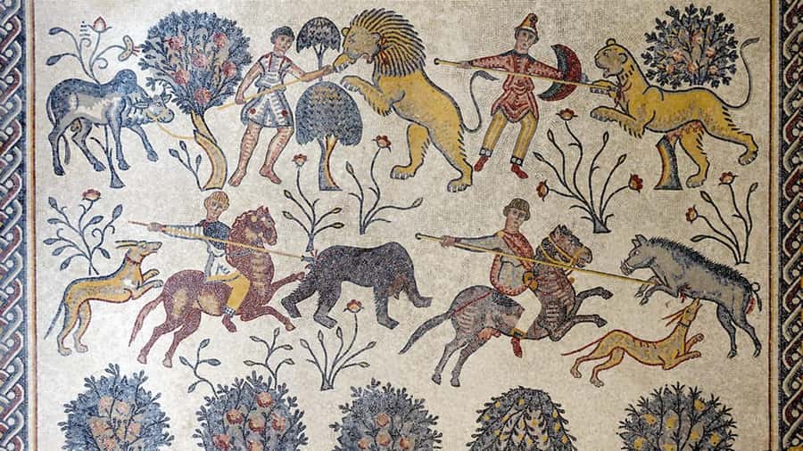 Private or sharing tour to Dead Sea,Nebo,Madaba&Baptism Site - Madaba and the mosaic inside St. George’s Church