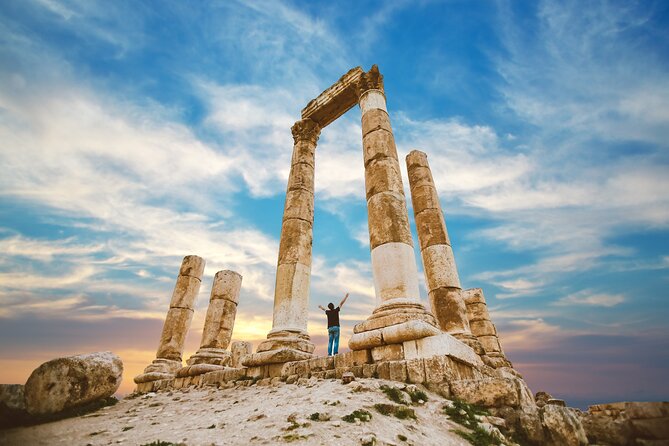 Private Panoramic Amman Tour and Local Lunch or Dinner-Wine Taste - The Citadel view over old Amman