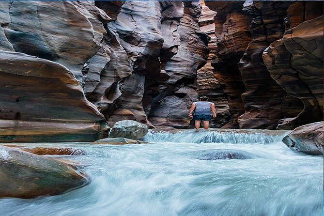 Wadi Mujib Siq Trail Hiking Experience from Dead Sea - The dam walkway and first stretch of the gorge