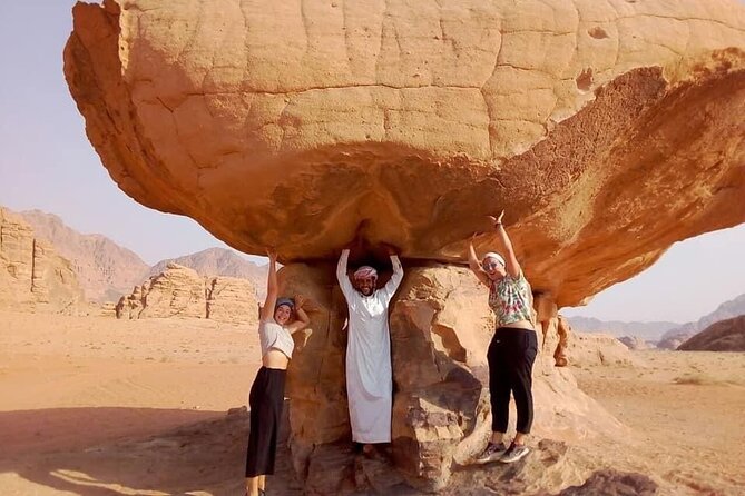 Wadi Rum 2-Day Jeep Tour with Meals and Overnight in Bedouin Camp - Umm Fruth Bridge and the White Desert