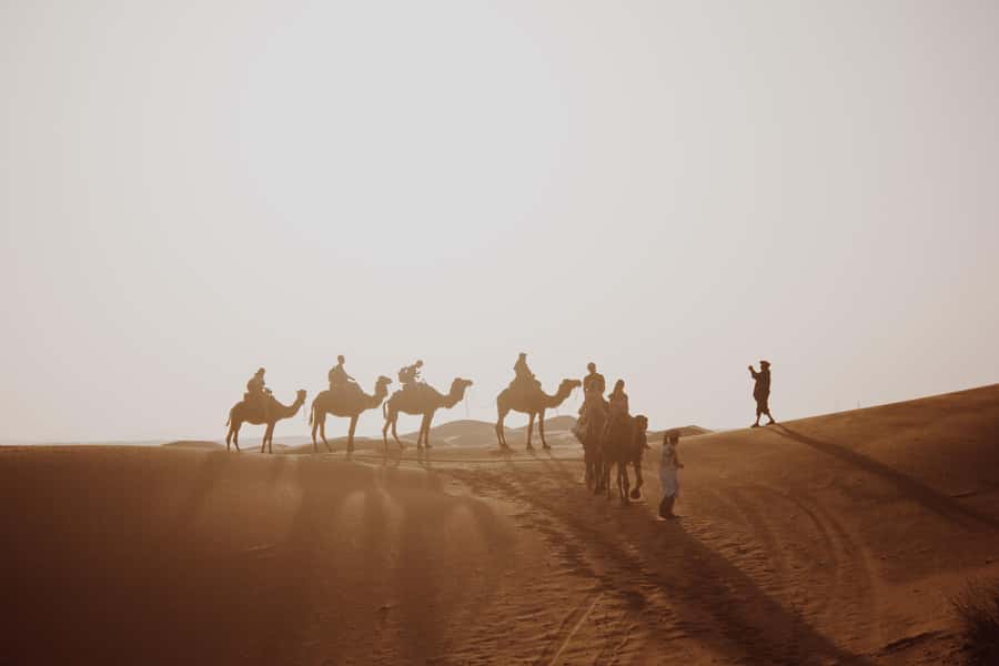 Wadi Rum: 2 Hour Camel Ride at Sunset/Sunrise Overnight - A sunset ride through Wadi Rum’s Valley of the Moon