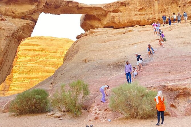 Wadi Rum 4-Hour Sunset Tour - Wadi Rum Desert Highlights - Reading the walls of Khazali Canyon