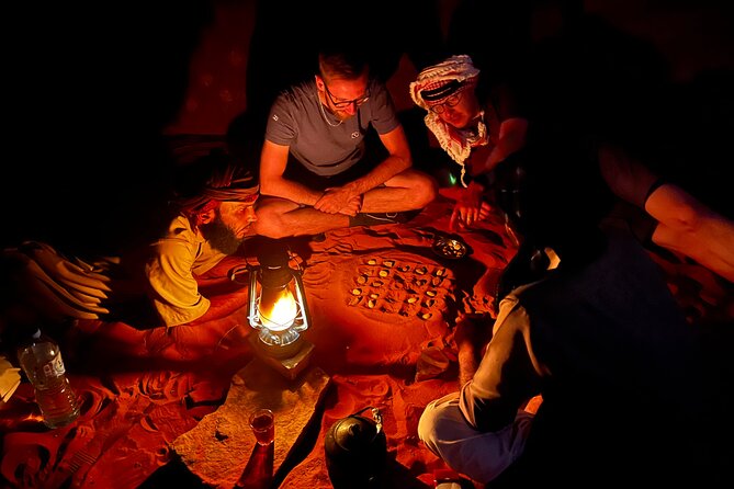 Wadi Rum Cave Camping with Jeep Tour - Um Frouth Rock Bridge shows off the desert’s scale