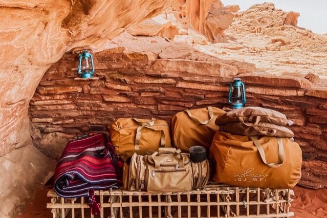 Wadi Rum Cave Camping with Jeep Tour - Sdad Altag is the broad-view stop