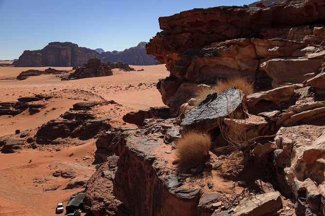 Wadi Rum: Explorer 5 Hour Jeep Tour PASS + Bedouin Tent + Meal - Bedouin camp, dinner, and a night under canvas