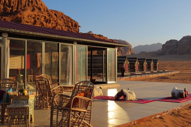 Wadi Rum Full Day Jeep Tour + Overnight & Dinner in Bedouin Camp - A Bedouin lunch beside the mountains