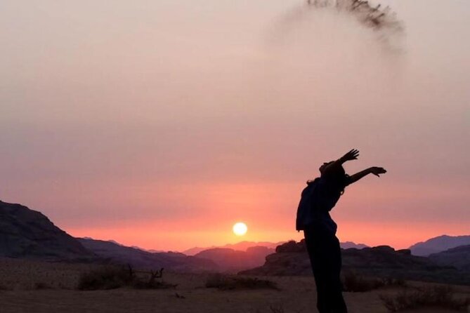 Wadi Rum Full Day Jeep Tour + Overnight in Bedouin Camp & Dinner - Climbing Al Ramal’s red dune