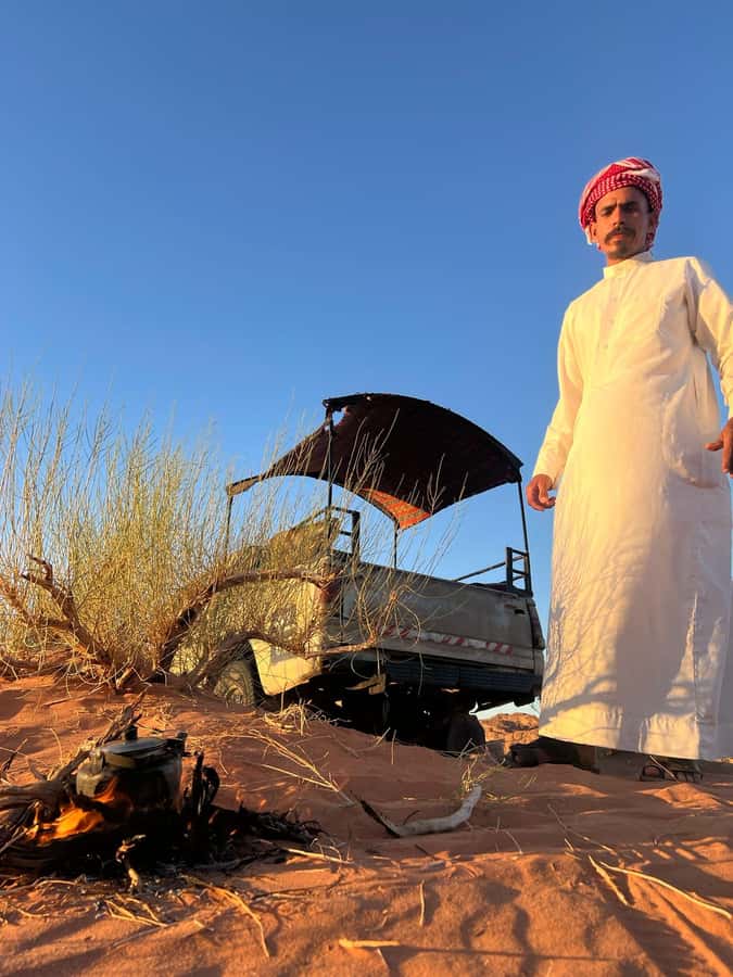 Wadi Rum:Full Day Tour Lunch Sand boarding Camel Ride Sunset - A calm walk through Abu Khashaba Canyon