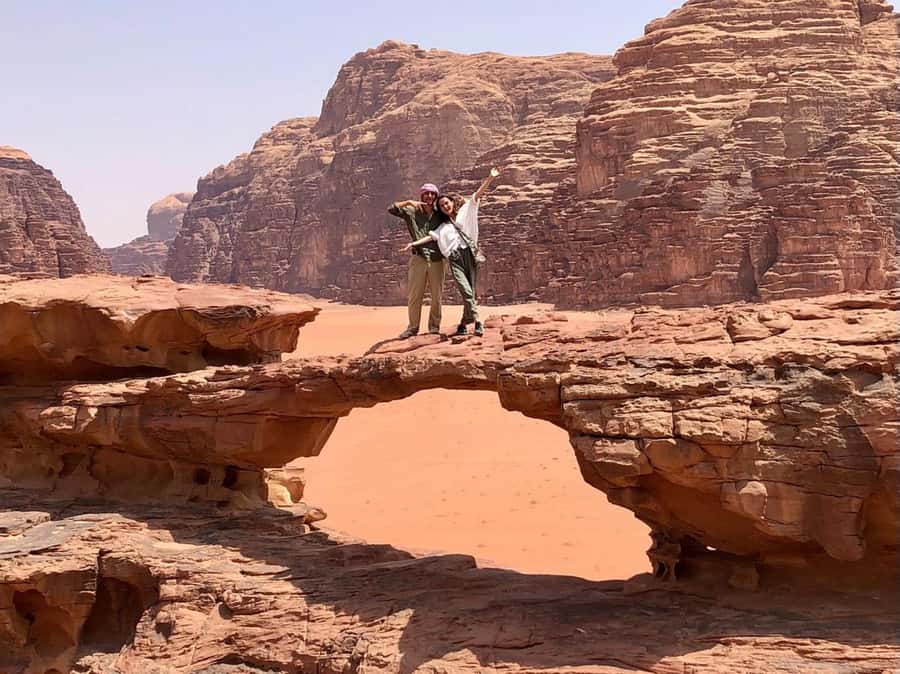 Wadi Rum Highlights: 4-Hour Jeep Tour - Morning or Sunset. - Um Frouth Rock Arch starts the route with a little climbing