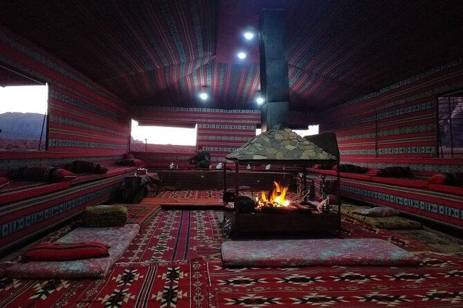 Wadi Rum Jeep Tour & Camp; Overnight - Sunset, underground dinner, and a Bedouin camp